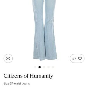 Citizens Of Humanity Light Blue Flare Jeans